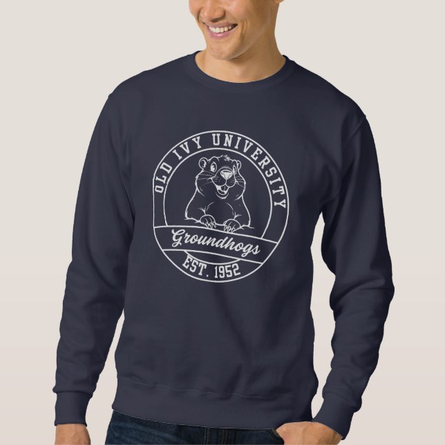 Moletom Camisola de Navy com Tema Groundhog da Old Ivy (Frente)