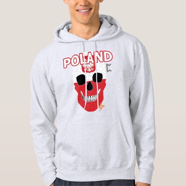 Moletom Camisola de Polônia capuz de HANDSKULL B2 (Frente)