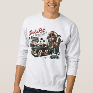Moletom Camisola de Rock ’n’ Roll Até o Fim Vintage anos 5