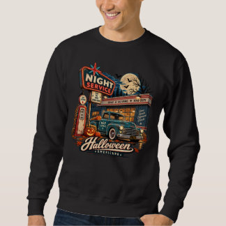Moletom Camisola de Serviço Noturno de Halloween Vintage A