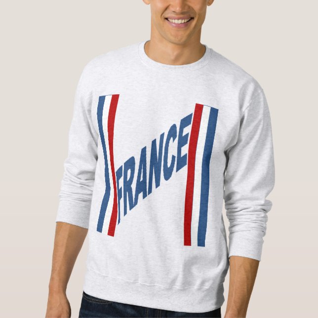 Moletom Camisola de suor masculina cinza claro DESIGN FRAN (Frente)