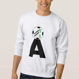 Moletom Camisola de suor masculina cinza DESIGN AFRICA SPO
