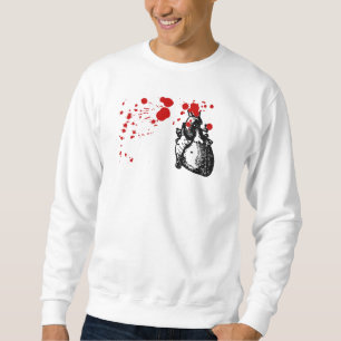 Moletom Camisola do coração de sangramento