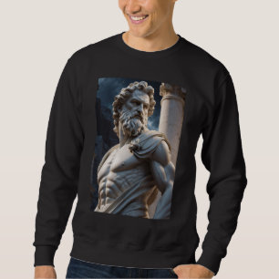 Moletom Camisola do Deus Grego Zeus - Camisola da Estátua
