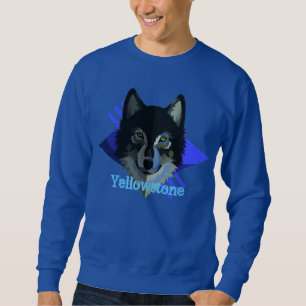 Moletom Camisola do lobo do Yellowstone dos homens