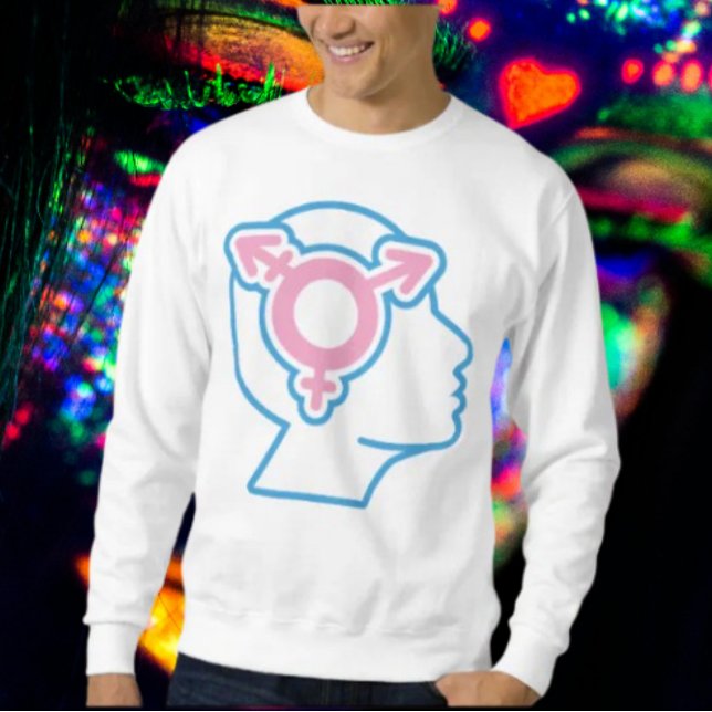 Moletom Camisola do Símbolo do Orgulho Trans (Criador carregado)