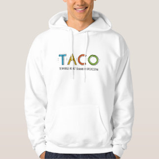Moletom Camisola encapuçado básica do TACO, branca
