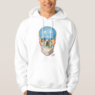 Moletom Camisola encapuçado do crânio do Netter