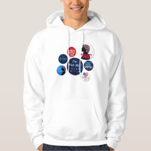 Moletom Camisola encapuçado dos botões da campanha de