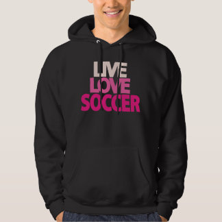Moletom Camisola encapuçado escura do futebol vivo do amor
