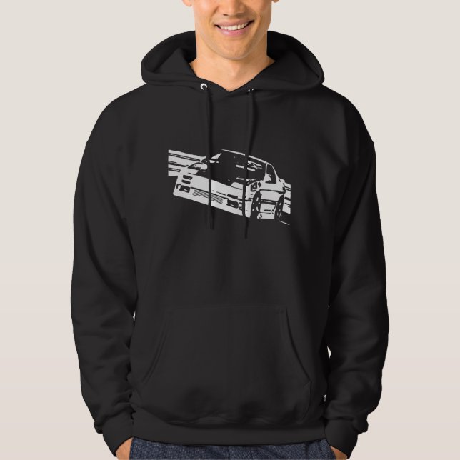 Moletom Camisola encapuçado lateral de Mazda RX-7 FC3S (Frente)