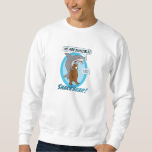 Moletom Camisola engraçada do tubarão e do urso
