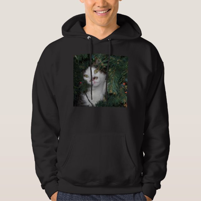 Moletom Camisola épico do Natal do gato!!! (Frente)