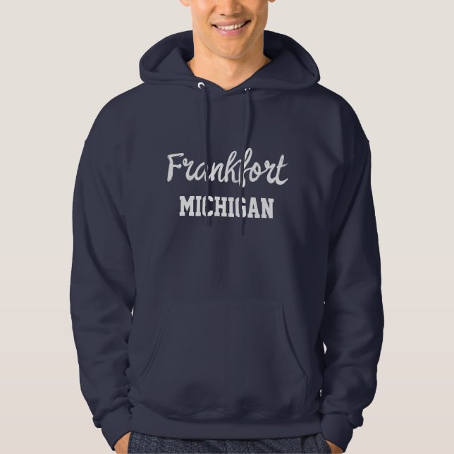 Moletom Camisola Estampada Frankfort Michigan (Frente)