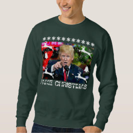 Moletom Camisola feia do Natal de Donald Trump do Natal