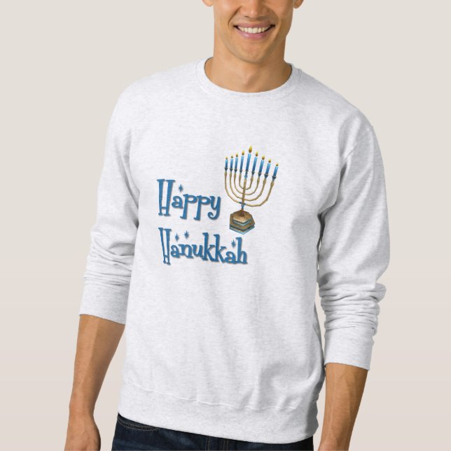 Moletom Camisola Feliz Hanukkah (Frente)