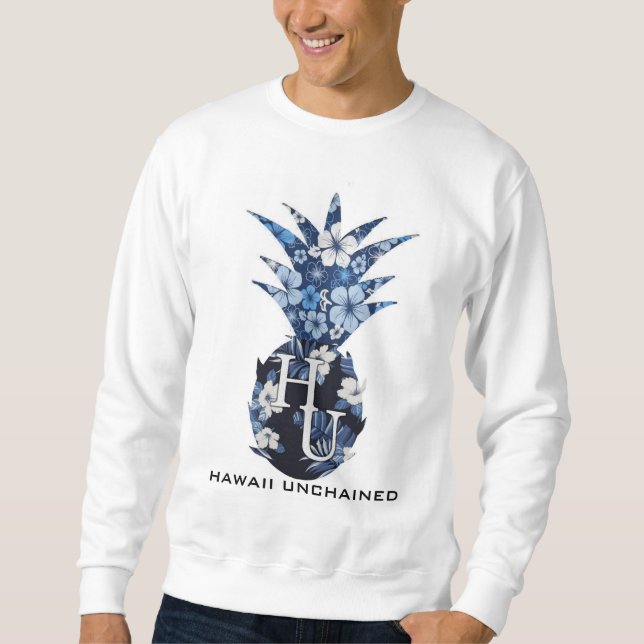 Moletom Camisola floral de Crewneck do logotipo (Frente)