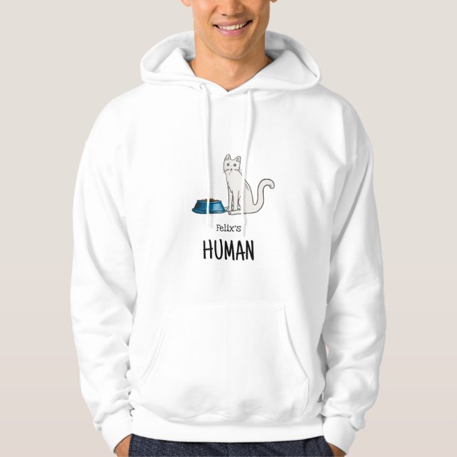 Moletom Camisola Gato Branco (Frente)