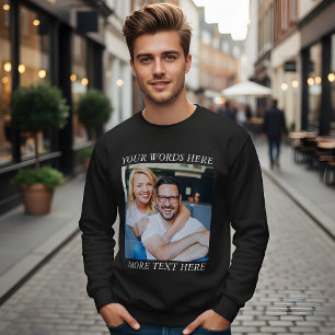 Moletom Camisola gráfica com foto personalizada e texto