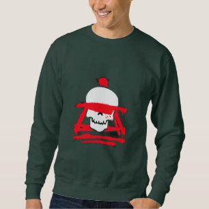Moletom Camisola gráfica de guerreiro caveira masculina