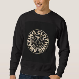 Moletom Camisola gráfica para homens com logotipo de gato