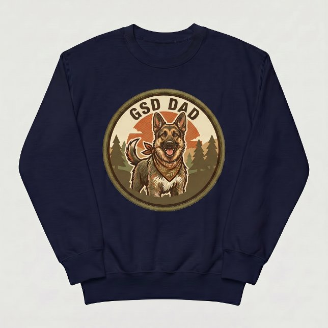 Moletom Camisola GSD Dad Crewneck | Presente para Pai de C (Criador carregado)