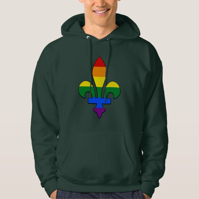 Moletom Camisola LGBT de pulgas-de-lis (Frente)