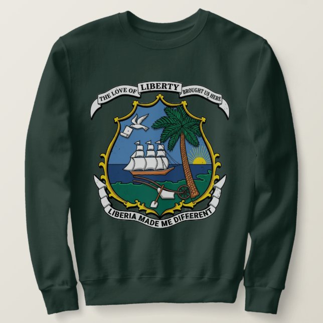 Moletom camisola Liberia me fez diferente  (Frente do Design)