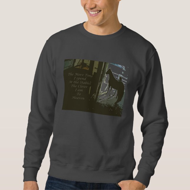 Moletom Camisola mais tempo nos estábulos (Frente)