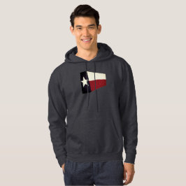 Moletom camisola masculina com a bandeira abstrata do texa