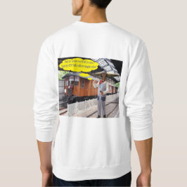 Moletom camisola masculina. Feliz Dia de os pais. vaca/con