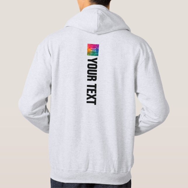 Moletom Camisola Moderna Cinza Cinza com Design Impresso d (Verso)