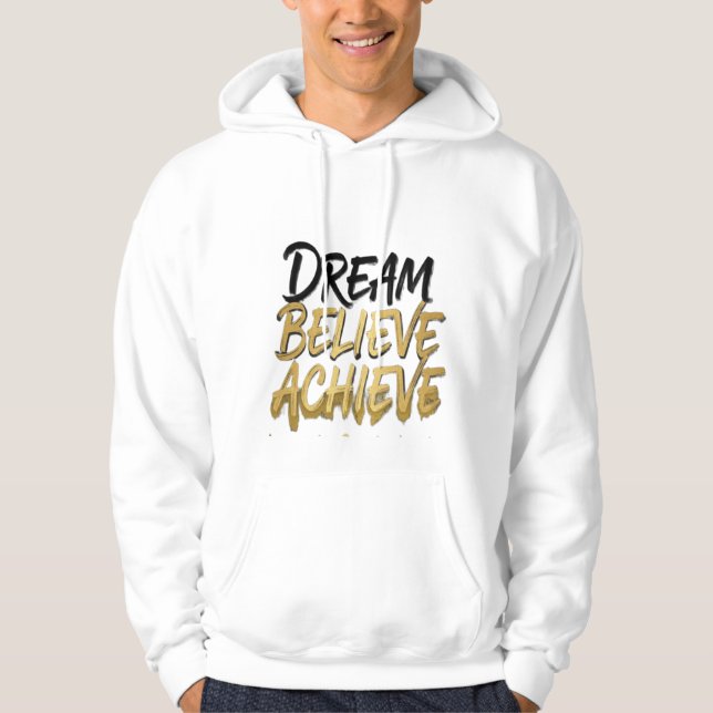 Moletom Camisola Motivacional – Sonhe Acredite Alcance (Frente)