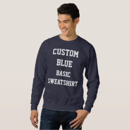 Moletom Camisola NAVY BÁSICA personalizada para homens