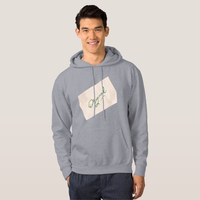 Moletom Camisola Original 1 Cinza Masculina (Frente Completa)