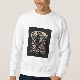 Moletom Camisola Patriótica Águia "Liberdade América" 