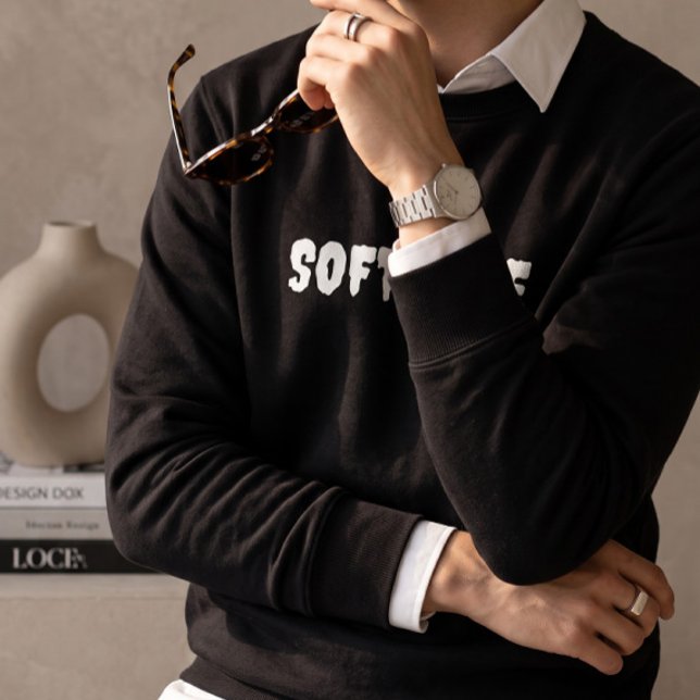 Moletom Camisola Preta de Manga Comprida "Soft Life" para  (Criador carregado)