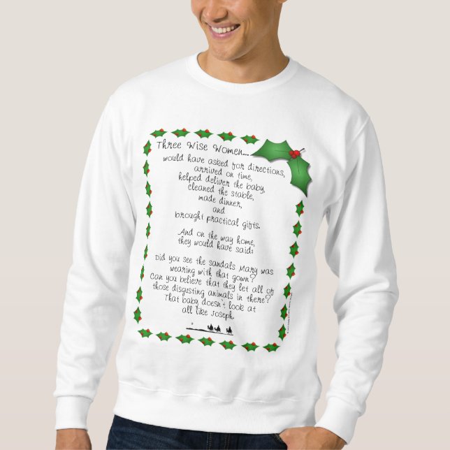 Moletom Camisola sábia do clássico de três mulheres (Frente)