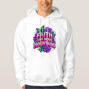 Moletom Camisola Shiny 3D Puffy Fé Pode Mover Montanhas