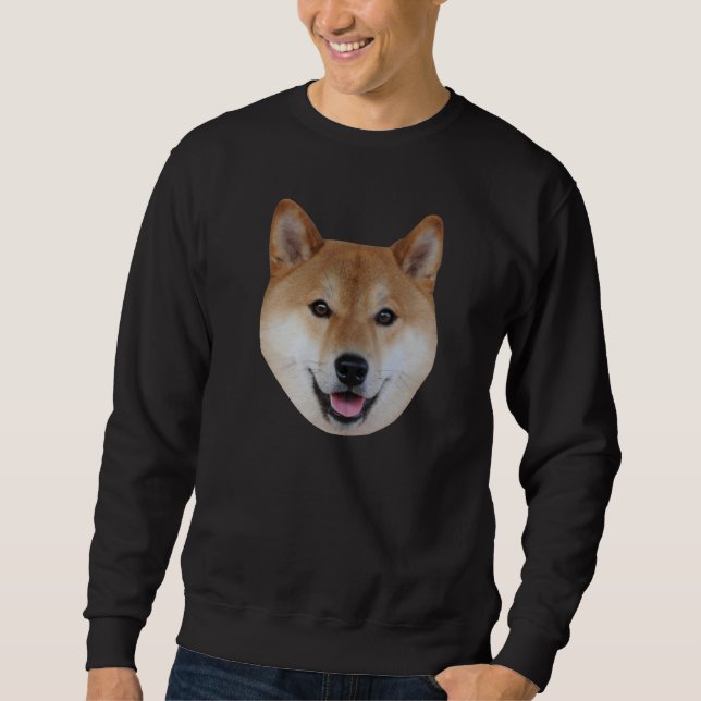 Moletom Camisola transparente do shibe de Shiba Inu (Frente)