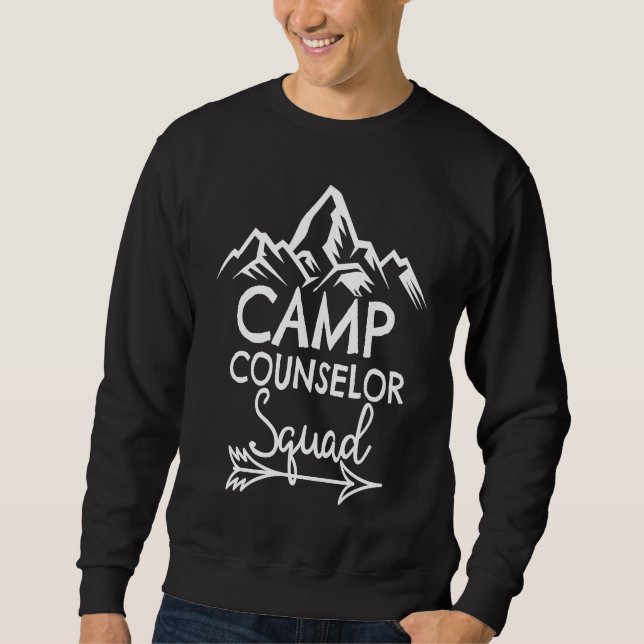 Moletom Camp Counselor Squad Summer Camping Leader (Frente)
