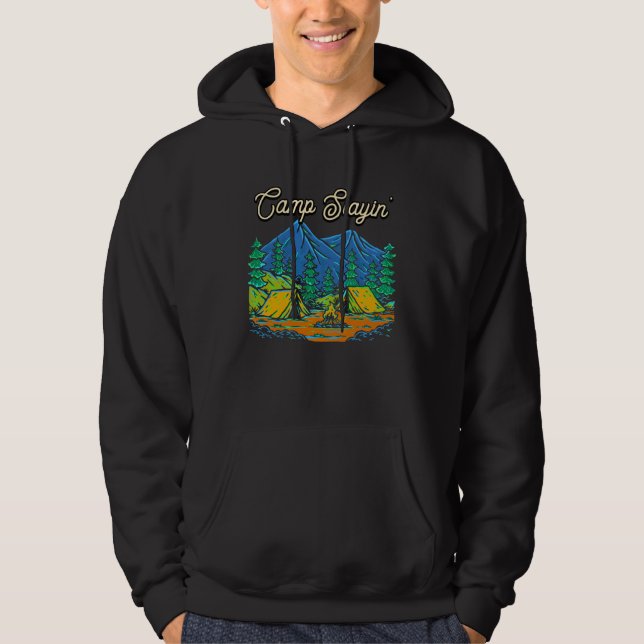 Moletom Camp Hiking Camping Hiker Camper  Sayings (Frente)
