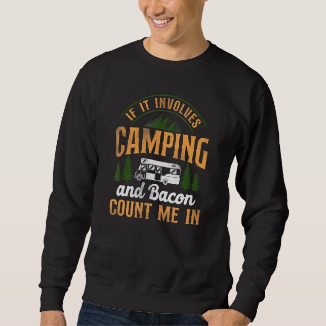 Moletom Campanha Bacon Conte-Me Em Motorhome Campervan (Frente)