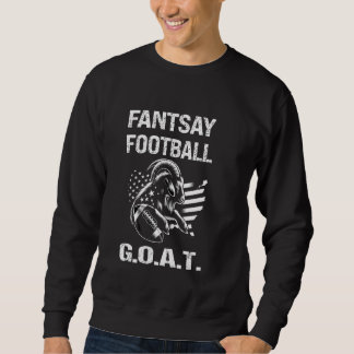 Moletom Campeão Engraçado de Futebol da Fantasy GOAT