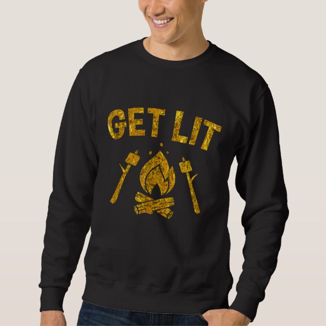 Moletom Campfire Marshmallows T Smores Acampam Jo (Frente)