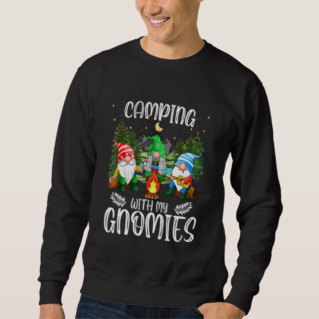 Moletom Camping With My Gnomies  Gnome Camp Women Men 1 (Frente)