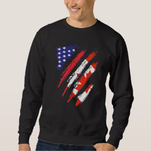 Moletom Canadá American Grown Flag USA Patriot Heritage Mo