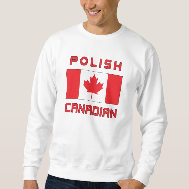 Moletom Canadá Bandeira Polonês (Frente)