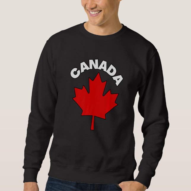 Moletom Canadá — Canadá — Maple Leaf Country Flag (Frente)