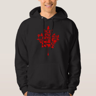 Moletom Canadá Day Maple Leaf Canadian Flag